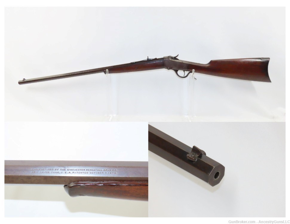  WINCHESTER Model 1885 “LOW WALL” .22 Cal. WCF SINGLE SHOT C&R Rifle-img-0