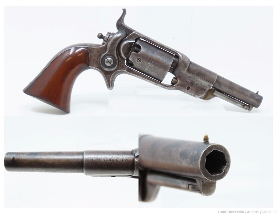 Pre-CIVIL WAR Antique COLT Model 1855 ROOT Side-Hammer POCKET Revolver .31 -img-0