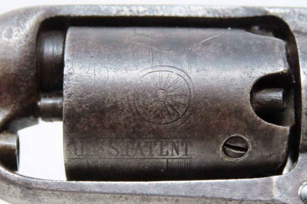 Pre-CIVIL WAR Antique COLT Model 1855 ROOT Side-Hammer POCKET Revolver .31 -img-6