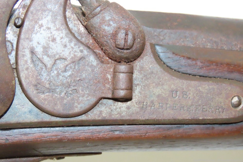 Scarce CIVIL WAR Antique U.S. HARPERS FERRY ARSENAL Model 1855 Rifle-MUSKET-img-5