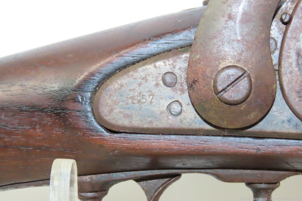 Scarce CIVIL WAR Antique U.S. HARPERS FERRY ARSENAL Model 1855 Rifle-MUSKET-img-6