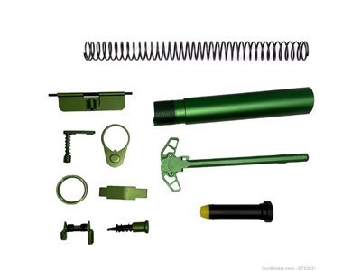 AR-15 Green Splash Kit for Lower/Upper Pistol buffer tube kits Mil-spec