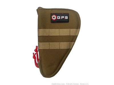 GPS OUTDOORS GPS-1004CPCT CONTOURED TAN HOLDS HANDGUN LOCKABLE PISTOL CASE