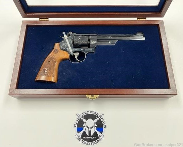 Smith & Wesson 27 75th Anniversary of the 357 Magnum, Engraved in Case-img-0