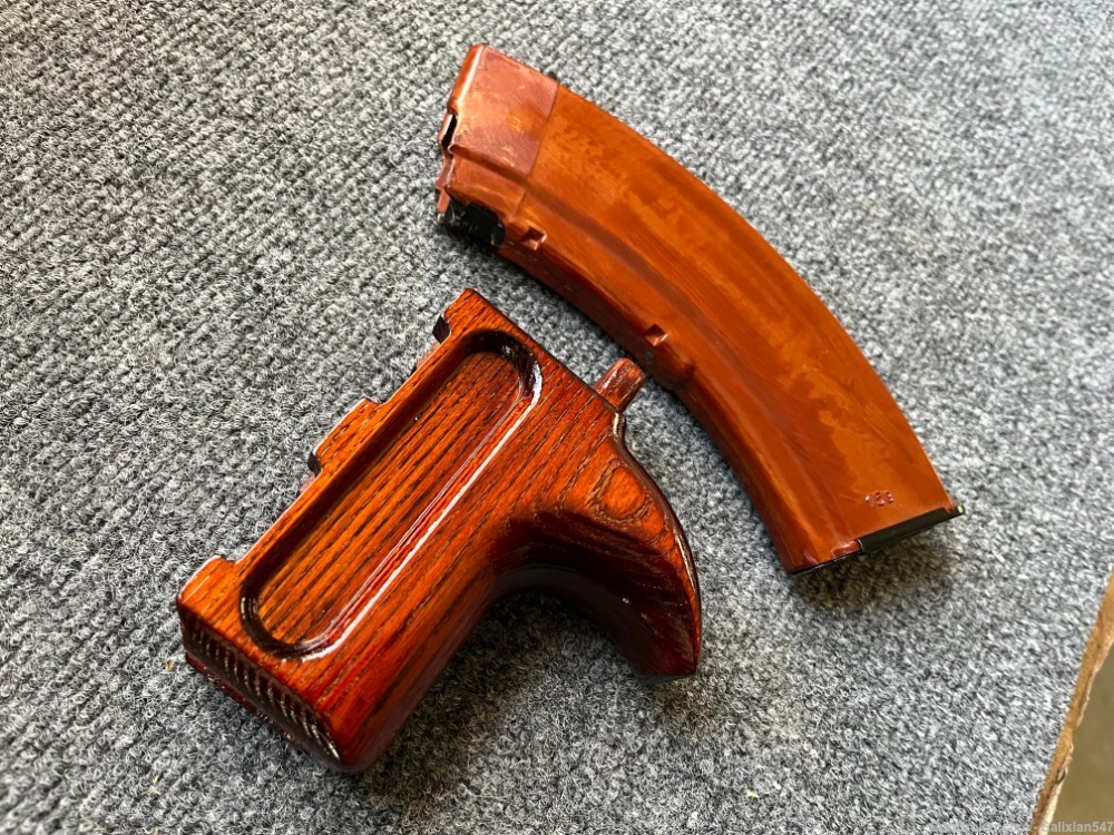 High Quality Custom Micro Draco Fin AFG Wood Handguard / Forend-img-8
