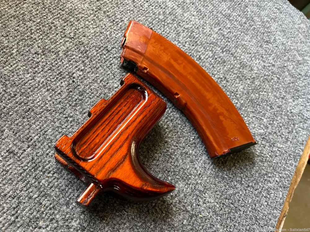 High Quality Custom Micro Draco Fin AFG Wood Handguard / Forend-img-7