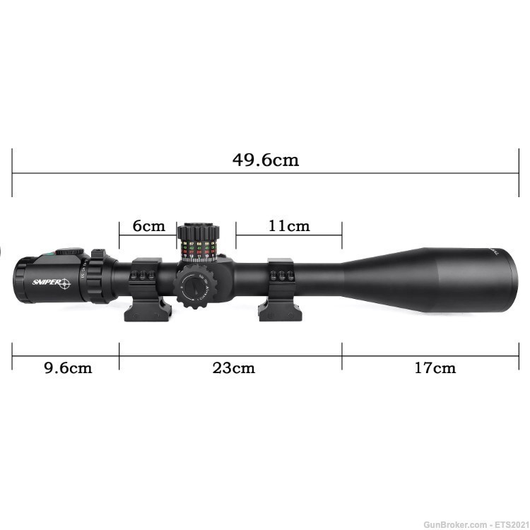 KT10-50X60SAL Riflescope 35mm Tube illuminated MOA reticle-img-2