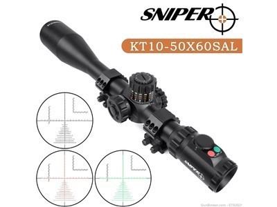 KT10-50X60SAL Riflescope 35mm Tube illuminated MOA reticle