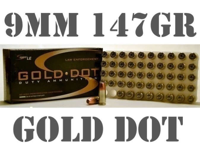100rds Speer LE Gold Dot™ 9mm 147gr GDHP 53619 JHP self defense + FAST SHIP-img-3