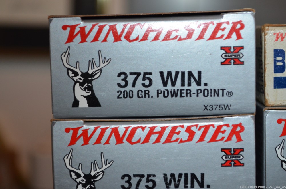 9 Full Boxes 375 Win 200 Grain Power Point Ammo 38-55 Winchester 255 gr-img-3