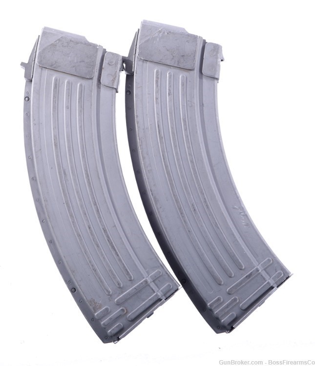 Korean Made 30rd 7.62x39mm Lot of 2 Steel AK Magazines- Used (JS)-img-1