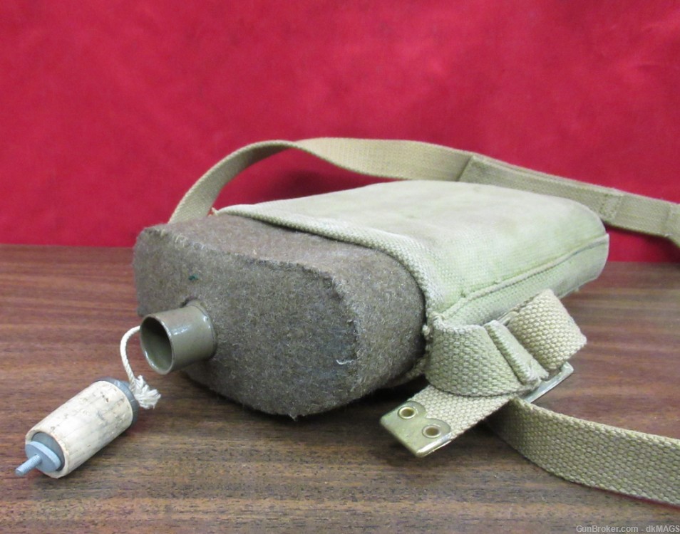 Original WW2 British Canteen 1941 Marked Military Surplus WWII Carry Bag-img-4
