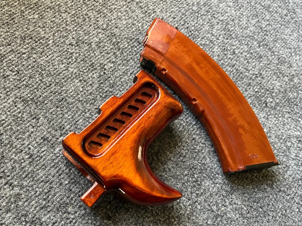 High Quality Custom Micro Draco Semi Vented Fin Wood Handguard / Forend-img-8
