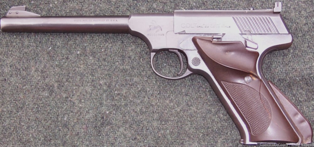 Colt Woodsman 22 Long Rifle  S Series 1955 era w/ Case Holster Screwdriver-img-19