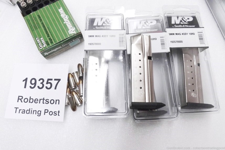 Smith & Wesson SW9 SW9V SW9VE 9mm Factory 16 Round Magazine Stainless 19357-img-9