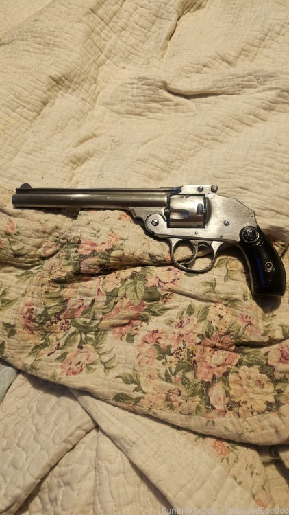 Iver Johnson Safety Hammerless .38 S&W 6” DAO Revolver 1911 C&R-img-9