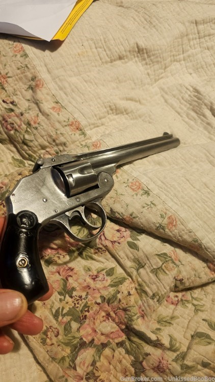 Iver Johnson Safety Hammerless .38 S&W 6” DAO Revolver 1911 C&R-img-0
