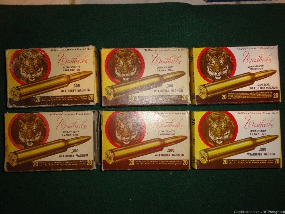 114 Rnds of Fired Weatherby Brass in Tiger Boxes for .300 Weatherby Magnum-img-0