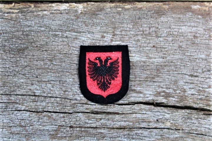 WWII German Waffen SS Albanian Volunteers Sleeve Shield-img-0