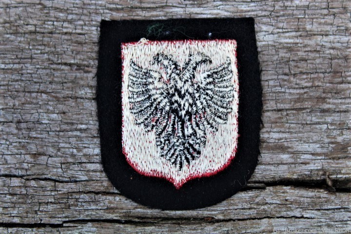 WWII German Waffen SS Albanian Volunteers Sleeve Shield-img-3