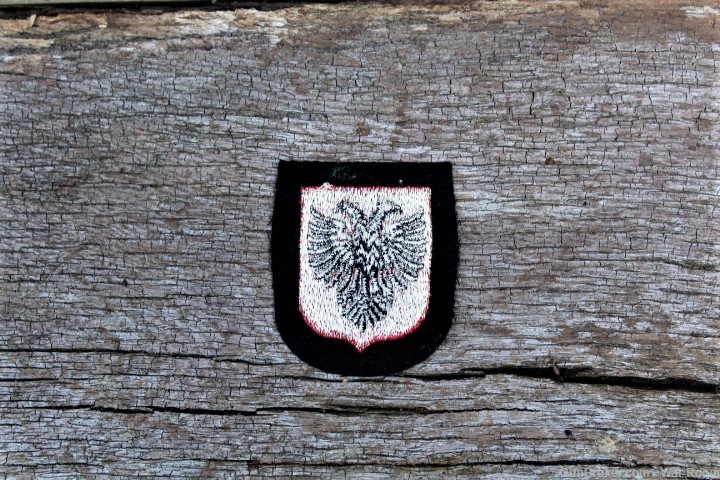 WWII German Waffen SS Albanian Volunteers Sleeve Shield-img-1