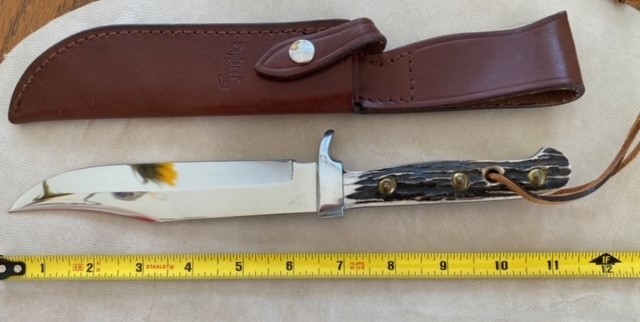 EXPLORER BOWIE KNIFE, STAG, HANDCRAFTED IN GERMANY-img-1