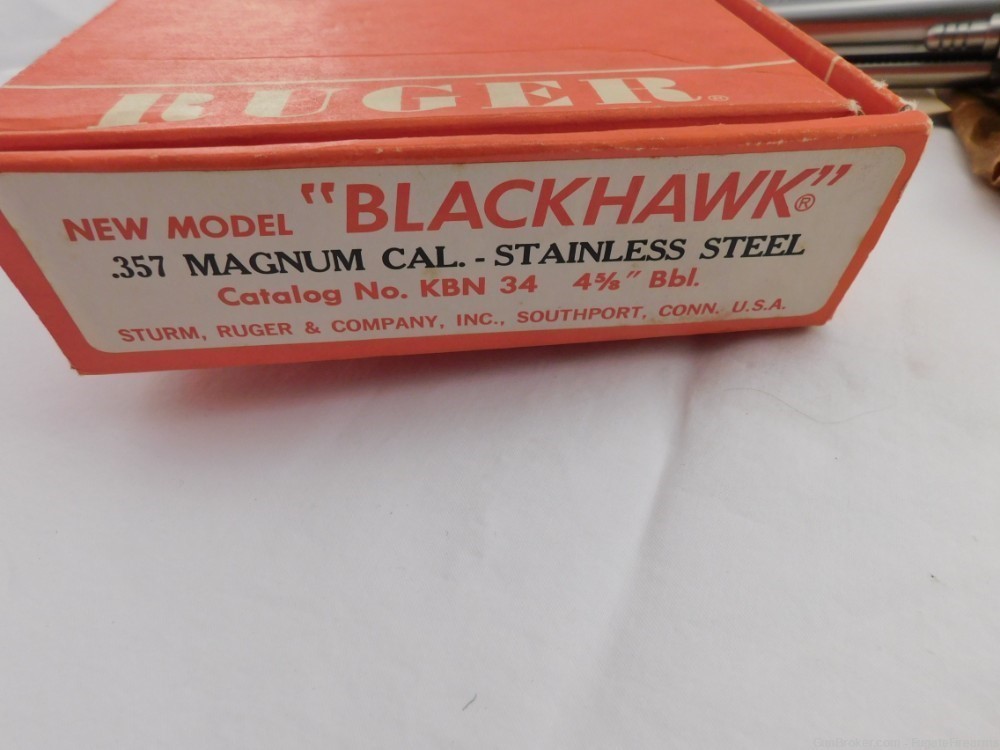 1978 Ruger Blackhawk 357 Stainless NIB-img-2