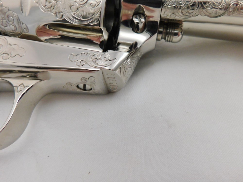Colt SAA Factory Master Engraved 4 Consecutive Set 2nd Generation Nickel-img-50