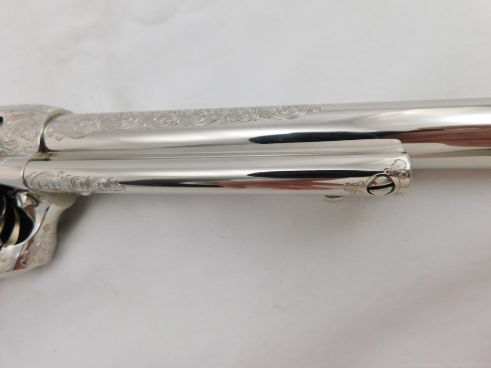 Colt SAA Factory Master Engraved 4 Consecutive Set 2nd Generation Nickel-img-48