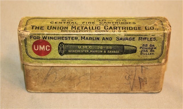 Vintage 2-Piece UMC Co Box w/ 20 38-55 shells, Rare-img-0