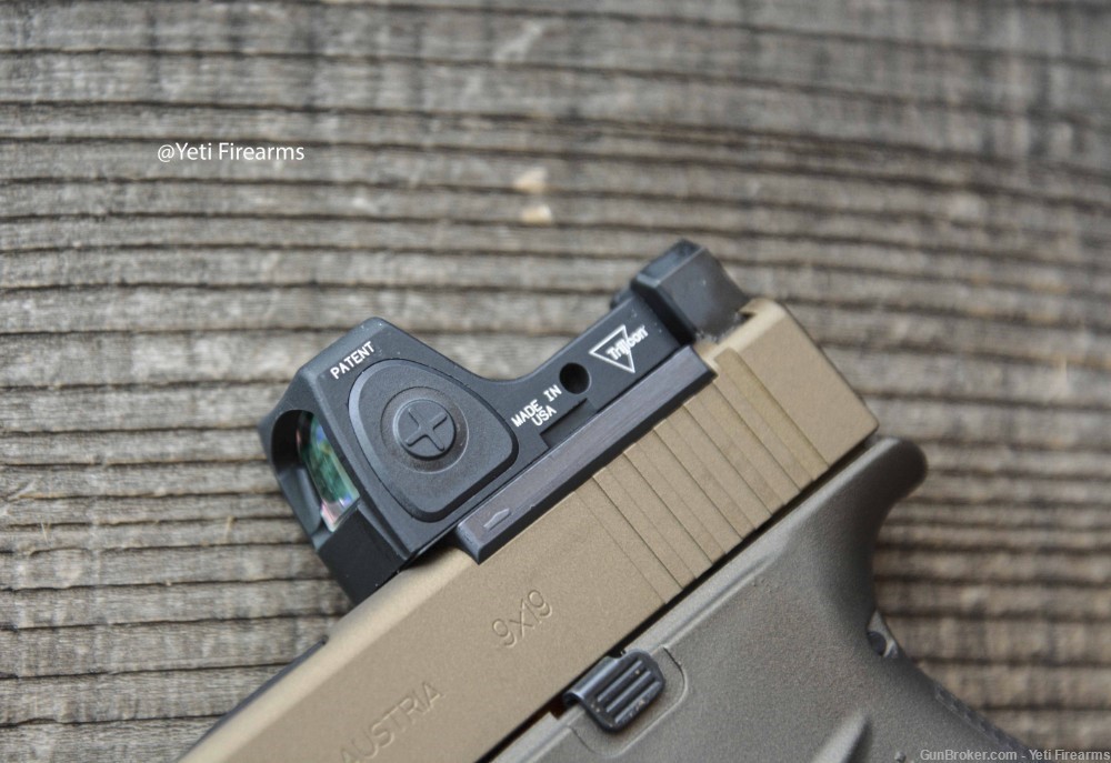 Glock 43x MOS 9mm Burnt / Midnight Bronze W/ CHPWS RMRcc 3.25 MOA No CC Fee-img-8