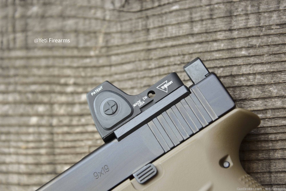 Glock 48 MOS 9mm W/ Glock FDE Cerakote CHPWS Adapter RMRcc 3.25 -img-8