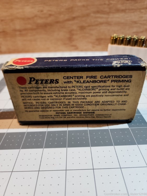 Vintage Peters .308 Winchester Full Box W/ Remington Core-Lokt-img-6