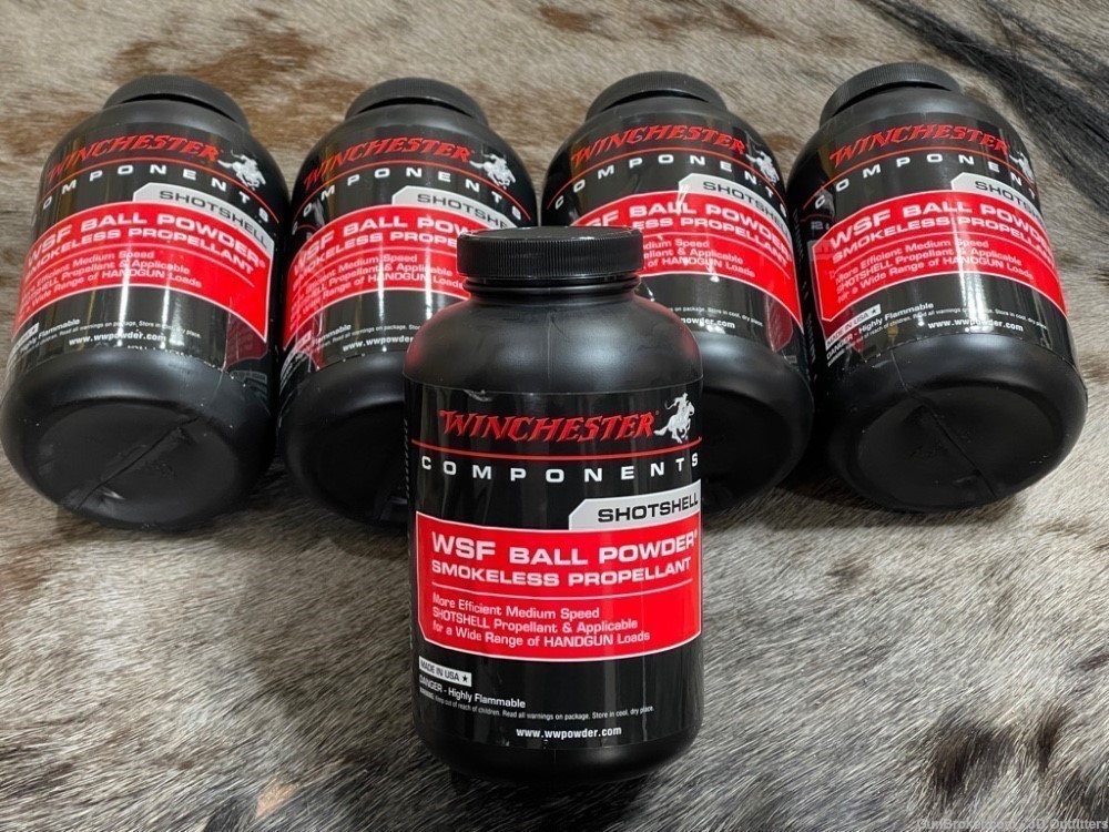 NEW 5 LB WINCHESTER SUPER FIELD BALL POWDER IN BOTTLES WSF-img-0
