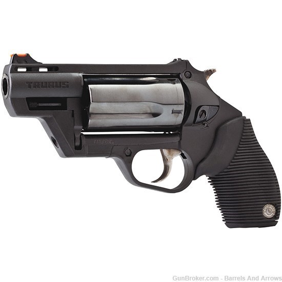 Taurus Judge Public Defender Revolver 45 LC, 2 in, Ribbed Rubber Grp, 5 Rnd-img-0