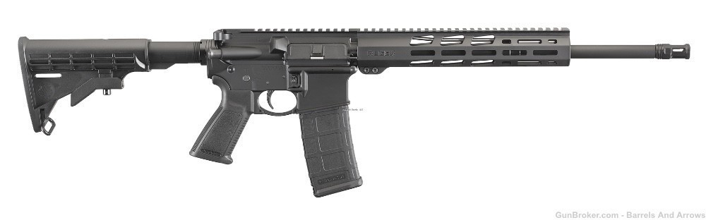 Ruger 8529 AR-556 Semi Auto Rifle 5.56 Nato 16.1" Heavy Contour BBL, -img-0
