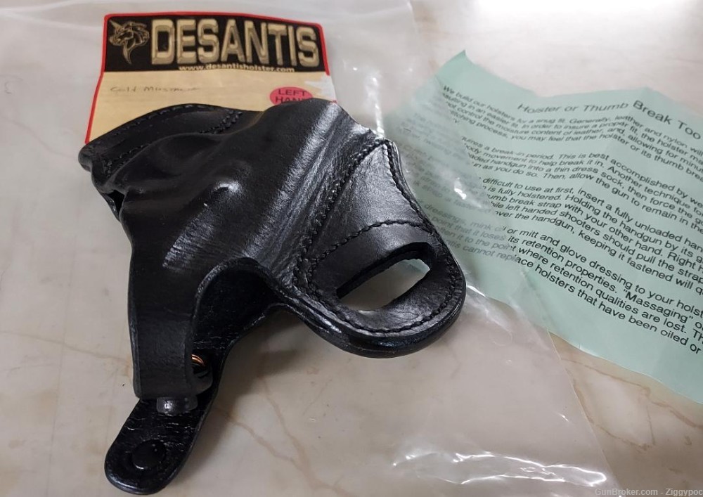 Factory New DeSantis Thumb Break Scabbard Holster Colt Mustang(BK/Lefty).-img-4