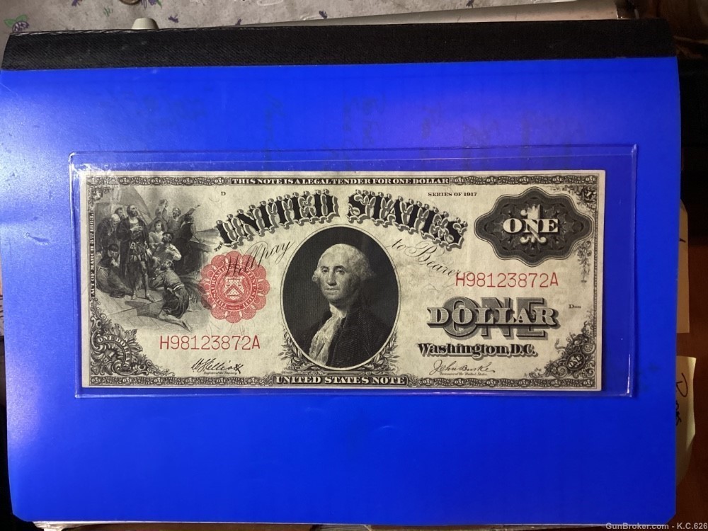 1917 $1 Legal Tender Free Shipping  Gem Uncirculated Condition -img-0