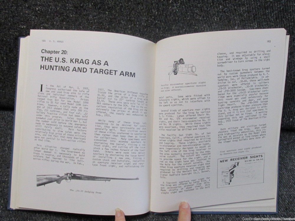 THE KRAG RIFLE STORY BY FRANK MALLORY AND LUDWIG OLSON SIGNED REFER BOOK -img-17