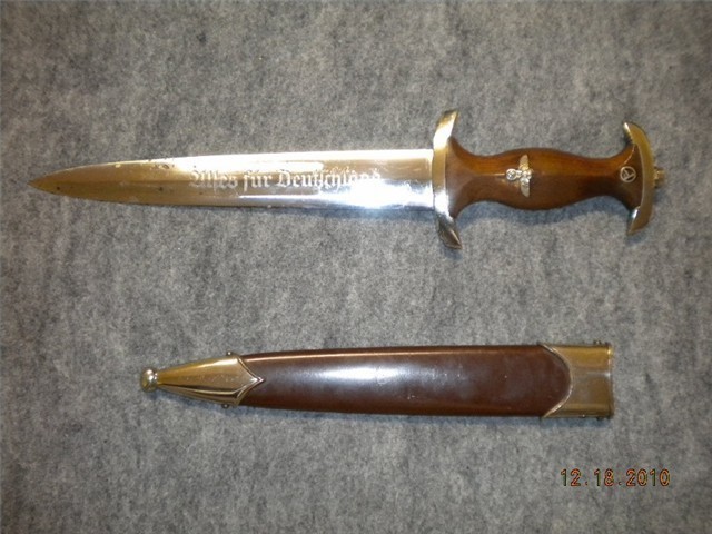 German WWII SA Dagger with Scabbard (WILH. KOBER)-img-1