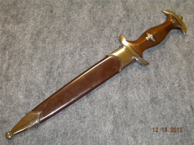 German WWII SA Dagger with Scabbard (WILH. KOBER)-img-0