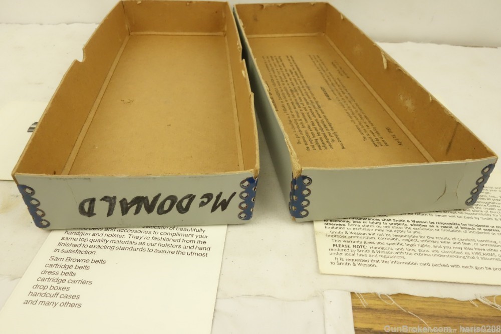 (6 TOTAL) SMITH & WESSON FACTORY BLUE TWO PIECE BOXES FOR REVOLVERS (NICE)-img-50