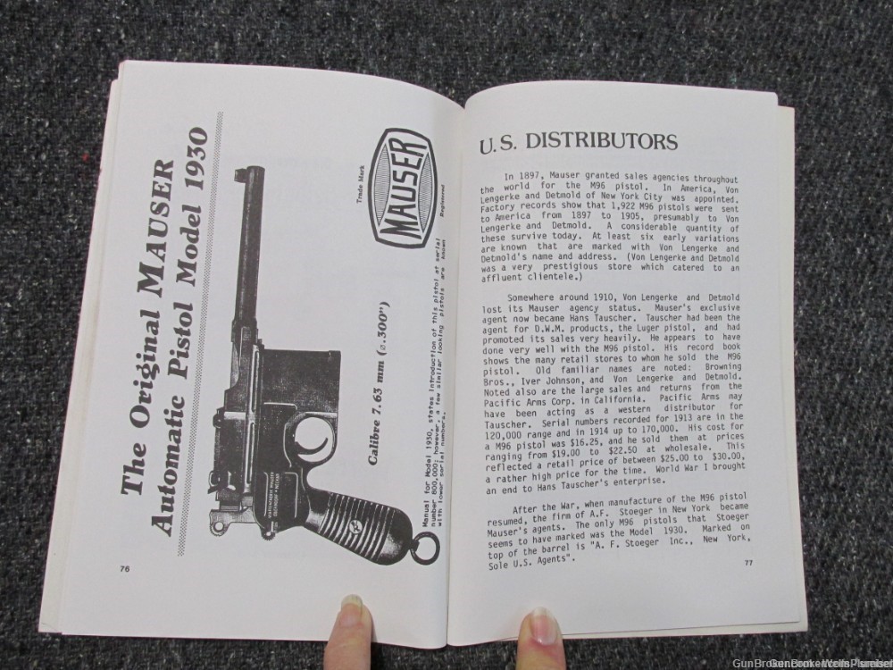 MAUSER BROOMHANDLE REFERENCE BOOK KNOW YOUR BROOMHANDLE MAUSERS-img-12