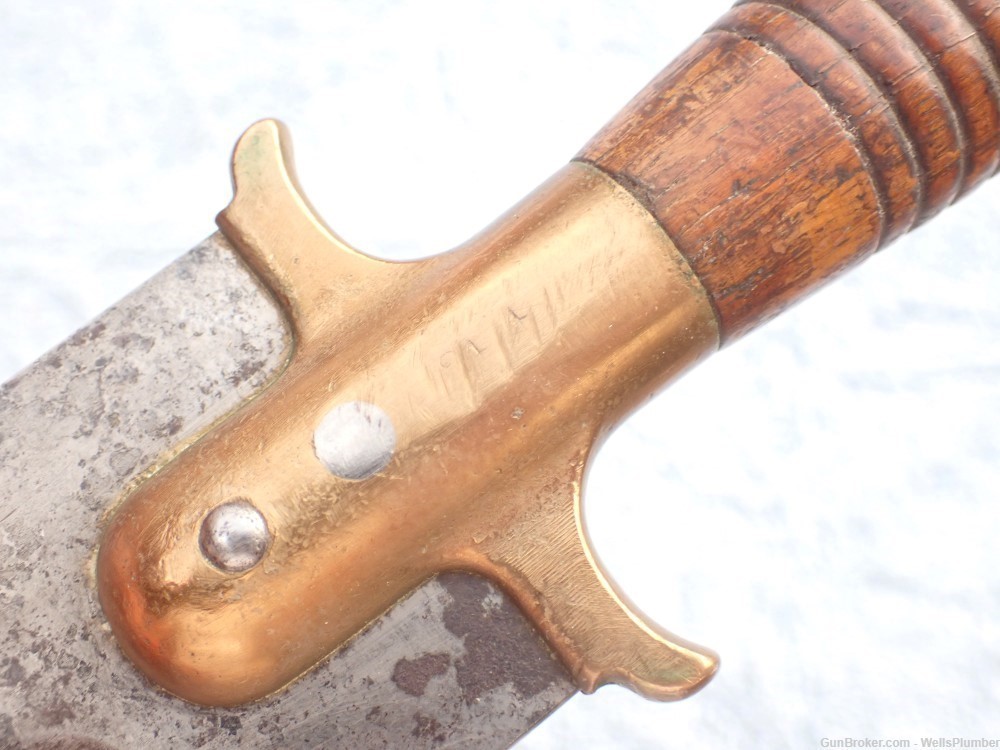 US SPRINGFIELD MODEL 1880 HUNTING KNIFE TYPE 2 BRASS GUARD-img-5