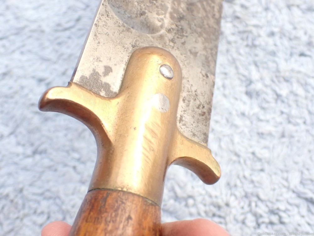 US SPRINGFIELD MODEL 1880 HUNTING KNIFE TYPE 2 BRASS GUARD-img-12
