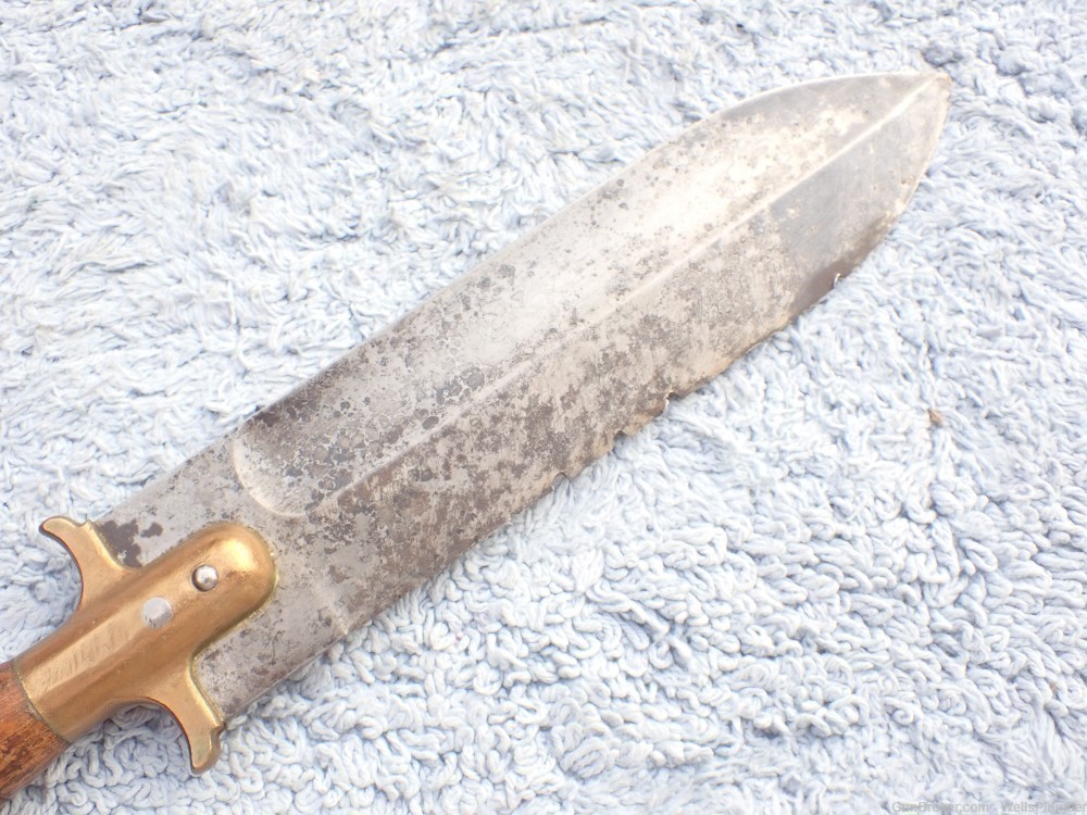 US SPRINGFIELD MODEL 1880 HUNTING KNIFE TYPE 2 BRASS GUARD-img-8