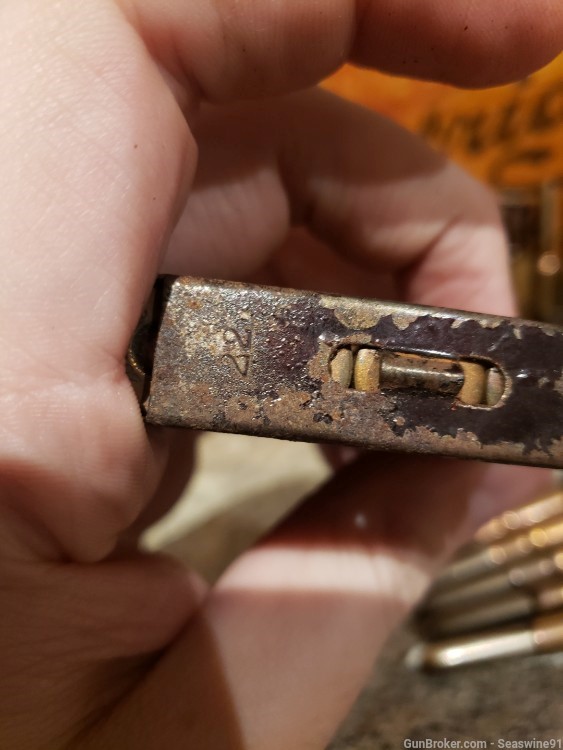 1 CLEAN original 5 rd clip 6.5 dutch east Indies ammo ammunition mannlicher-img-4