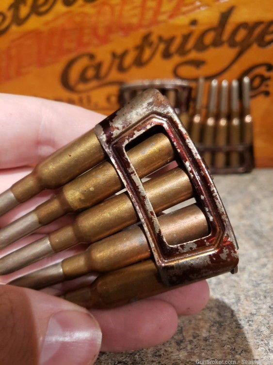 1 CLEAN original 5 rd clip 6.5 dutch east Indies ammo ammunition mannlicher-img-2