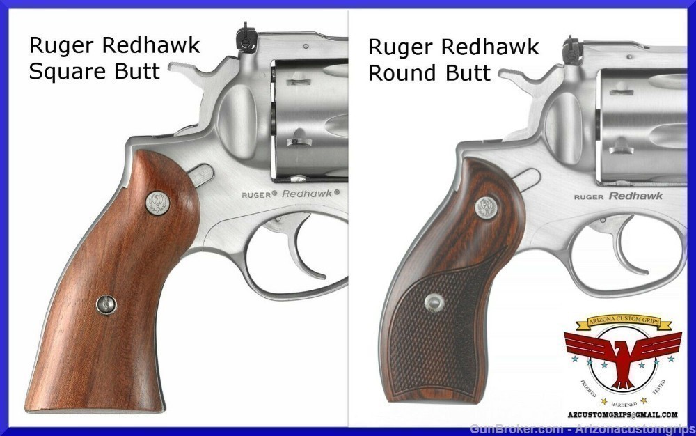 Ruger Redhawk Square Butt Ivory Grips  Magna-Tusk™ Premium Ivory-img-1