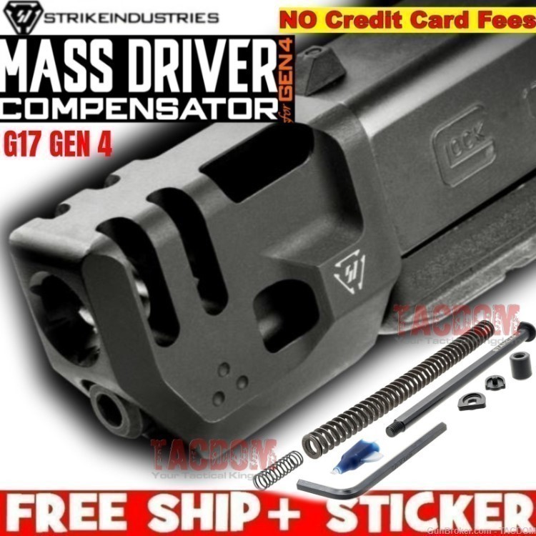 Strike Industries MASS DRIVER for Glock Gen 4 17 Compensator CA LEGAL Comp-img-0